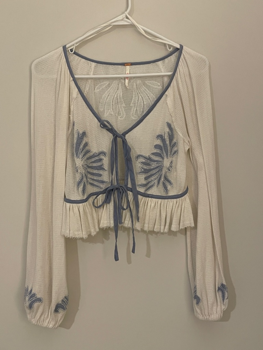 Free People Lookout Top with Tie Front